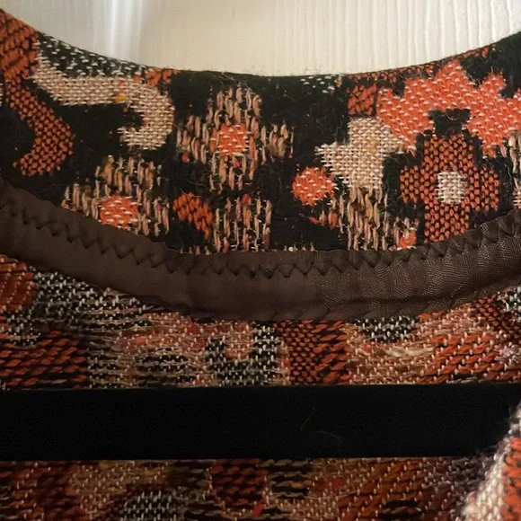 Vintage MCM jacquard tapestry button up vest 1960s 1970s - Picture 3 of 5